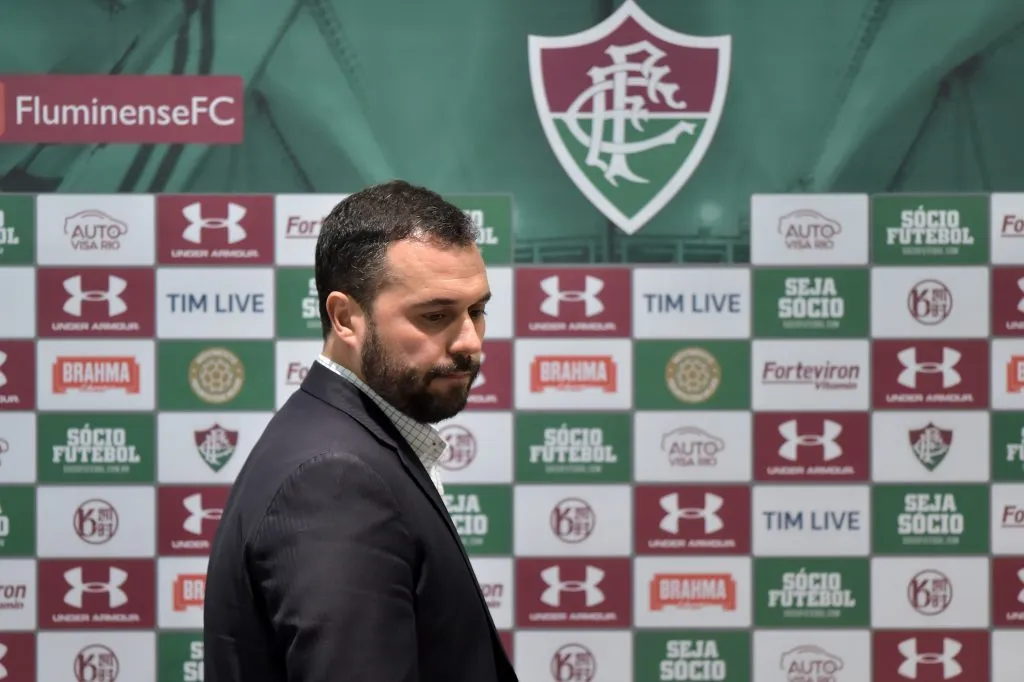 RJ – Rio de Janeiro – 15/07/2019 – Apresentacao Nene no Fluminense – Mario Bittencourt presidente na apresentacao do Jogador Nene no Fluminense, no estadio do MAracana. Foto: Thiago Ribeiro/AGIF