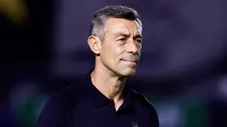 Pedro Caixinha durante partida entre Santos e Palmeiras, na Vila Belmiro, pelo Paulistão.