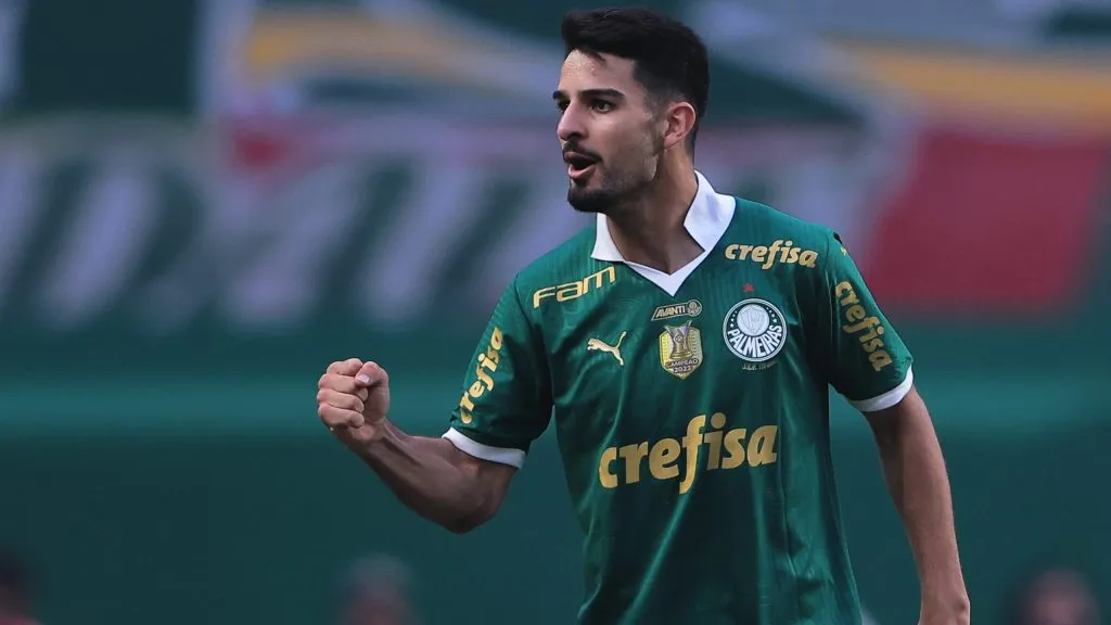 Flaco López jogador do Palmeiras. Foto: Ettore Chiereguini/AGIF