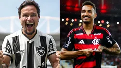 O atacante Arthur (Botafogo) e o lateral Danilo (Flamengo) podem estrear na decisão da SuperCopa do Brasil. Fotos: Arthur (Vitor Silva/Botafogo); Danilo (Gilvan de Souza/Flamengo).