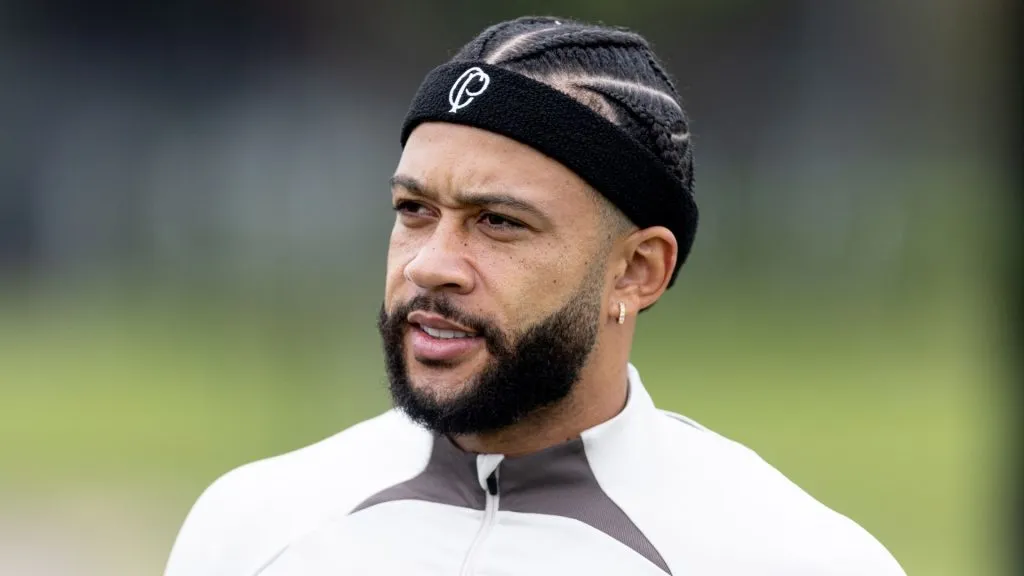 Memphis durante treino do Corinthians - Foto: Rodrigo Coca/Agência Corinthians