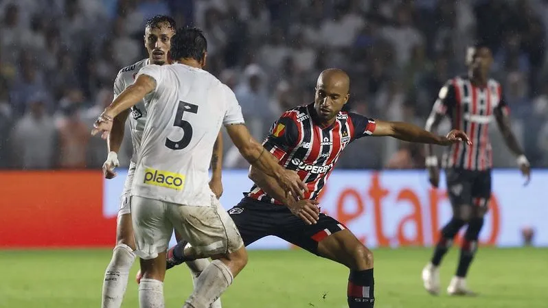 São Paulo perdeu para o Santos pelo Campeonato Estadual. Foto: Rubens Chiri/São Paulo