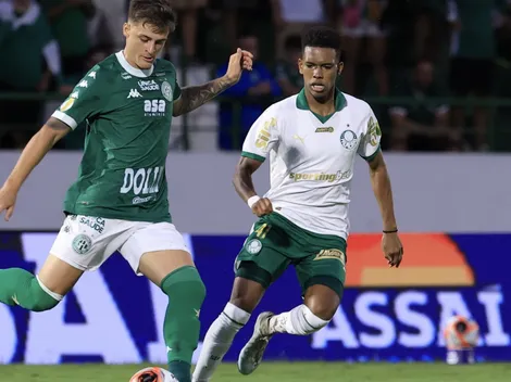 Com dois gols de Estêvão, Palmeiras bate Guarani por 4 a 1