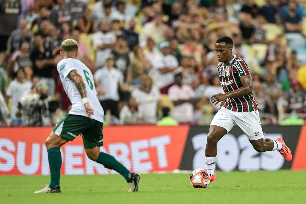 Arias jogador do Fluminense durante partida contra o Boavista – Foto: Thiago Ribeiro/AGIF