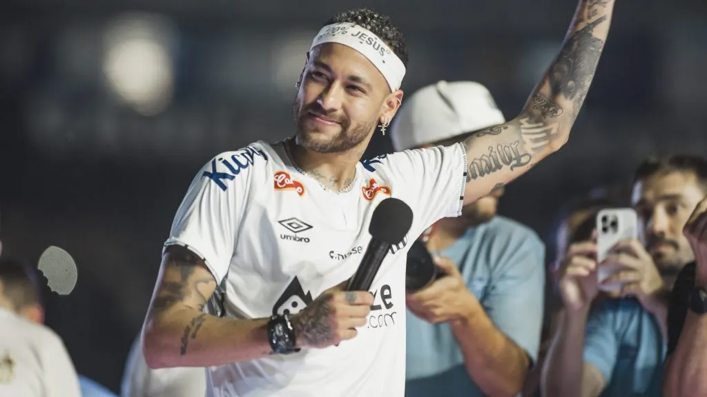 Neymar durante sua apresentação. Foto: Bruno Vaz/SFC