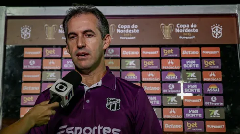 Leo Conde, técnico do Ceara. Foto: Rafael Vieira/AGIF