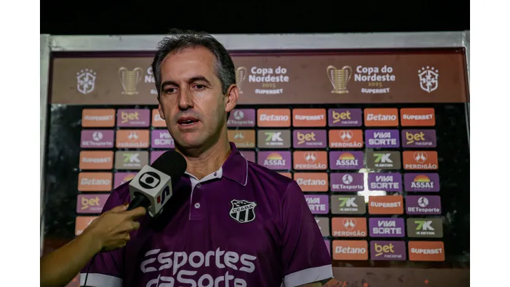 Leo Conde, técnico do Ceara. Foto: Rafael Vieira/AGIF