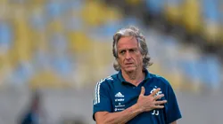 Jorge Jesus, ex-técnico do Flamengo, durante partida contra o Portuguesa no Maracanã pelo Campeonato Carioca 2020.