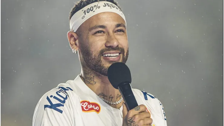 Neymar vai estrear contra o Botafogo-SP - Foto: Bruno Vaz/Santos FC.