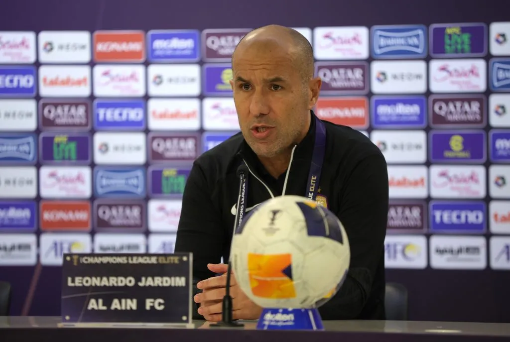 Leonardo Jardim durante coletiva. Photo by Neville Hopwood/Getty Images