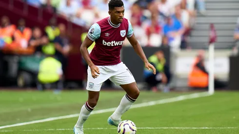 Luís Guilherme atuando no London Stadium. Foto: Angel Martinez/Getty Images