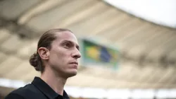 Filipe Luís técnico do Flamengo durante partida contra o Internacional no estádio Maracanã pelo campeonato Brasileiro A 2024. Foto: Jorge Rodrigues/AGIF