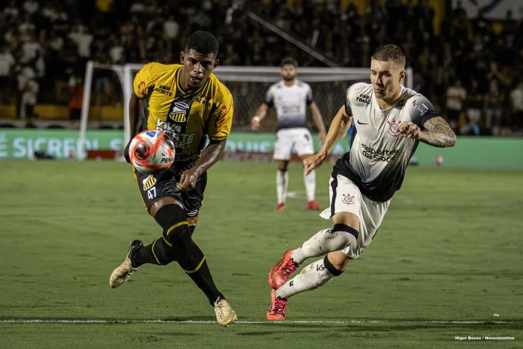 Corinthians não joga bem, mas vence mais uma no Paulistão. Foto: Higor Basso/Novorizontino.