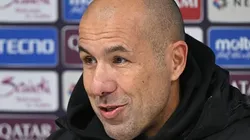 Leonardo Jardim em entrevista coletiva após partida entre Pakhtakor e Al Ain, pela AFC Champions League. Foto: Anvar Ilyasov