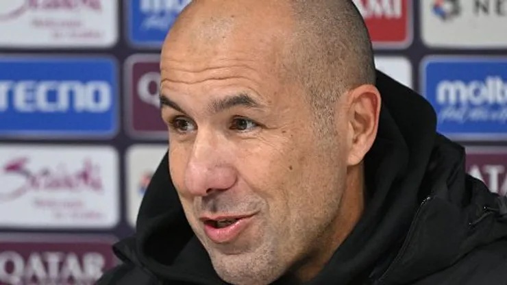 Leonardo Jardim em entrevista coletiva após partida entre Pakhtakor e Al Ain, pela AFC Champions League. Foto: Anvar Ilyasov