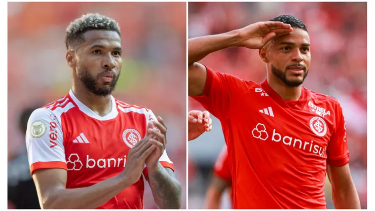 Wesley e Wanderson, do Internacional - Foto: Maxi Franzoi/AGIF e Liamara Polli/AGIF