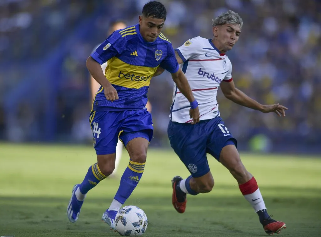 Irala em campo pelo San Lorenzo contra o Boca Juniors – Foto: Marcelo Endelli/Getty Images