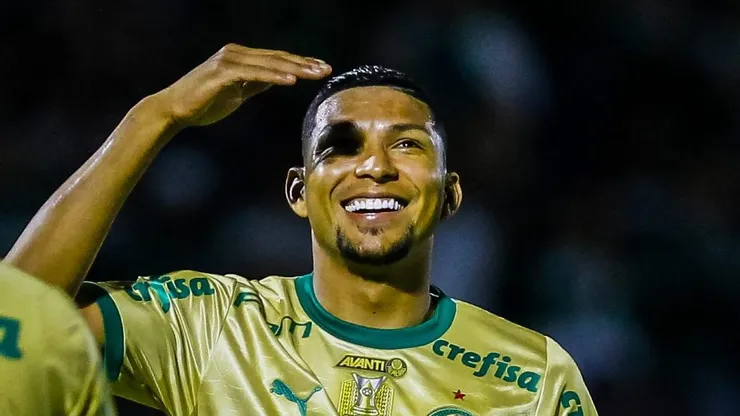 Rony durante jogo do Palmeiras.