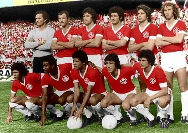 Uma década de craques como Falcão, Figueroa, Valdomiro, Carpegiani, Jair e muitos outros, que balançaram as redes do Beira Rio na década de 70. Foto: Divulgação/Arquivo Internacional