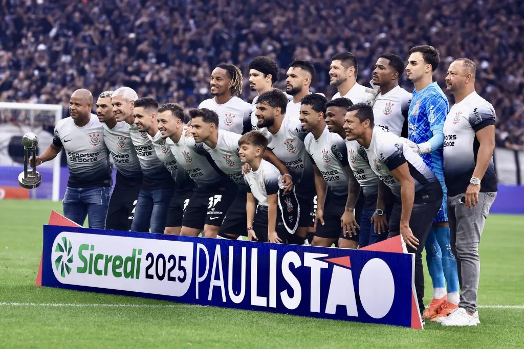 Jogadores do Corinthians pelo campeonato Paulista 2025 – Foto: Marcello Zambrana/AGIF