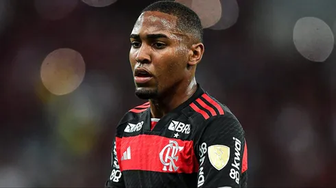 Lorran durante partida entre Flamengo e Bolívar-BOL, no Maracanã, pela Libertadores 2024.