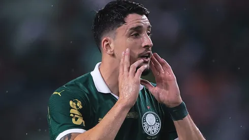 Piquerez durante partida entre Palmeiras e Red Bull Bragantino, no Allianz Parque, pelo Paulistão.