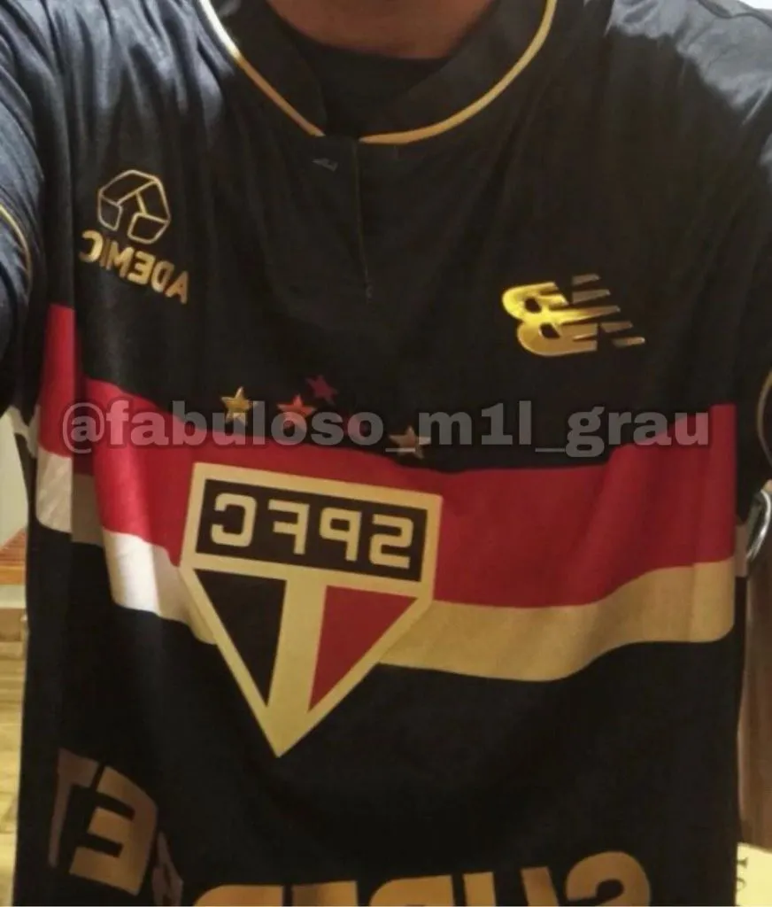 Suposta camisa 3 do São Paulo para a temporada 2025. Foto: Reprodução / Redes Sociais