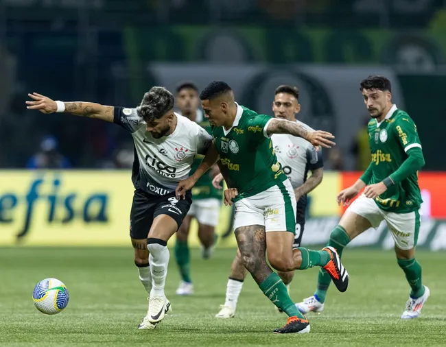 Palmeiras e Corinthians, no Allianz Parque, pela 13ª rodada do Campeonato Brasileiro 2024. Na foto: Yuri Alberto Foto: Rodrigo Coca/Agência Corinthians