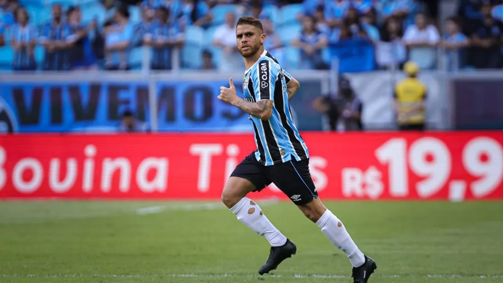 Cuellar no Grêmio. Foto: Maxi Franzoi/AGIF