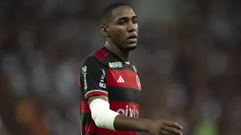 Lorran durante partida entre Flamengo e Amazonas, no Maracanã, pela Copa do Brasil 2024.