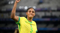 Tarciane pela Seleção Brasileira. Foto: Clive Mason/Getty Images