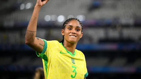 Tarciane pela Seleção Brasileira. Foto: Clive Mason/Getty Images