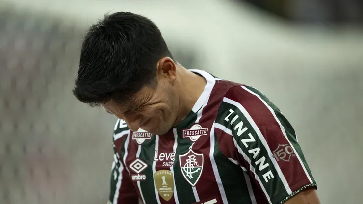 Germán Cano jogador do Fluminense lamenta durante partida contra o Juventude no estádio Maracanã pelo campeonato Brasileiro A 2024. Foto: Jorge Rodrigues/AGIF