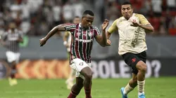 Jhon Arias jogador do Fluminense durante partida contra o Vasco. Foto: Mateus Bonomi/AGIF