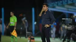 Gustavo Quinteros, tecnico do Gremio lamenta derrota para o Juventude em disputa pelo Gauchão, no Alfredo Jaconi