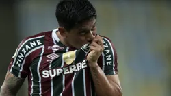 Germán Cano jogador do Fluminense comemora vitória após partida contra o Athletico-PR no estádio Maracanã pelo campeonato Brasileiro A 2024. Foto: Jorge Rodrigues/AGIF