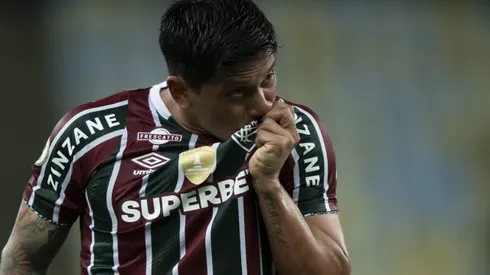 Germán Cano jogador do Fluminense comemora vitória após partida contra o Athletico-PR no estádio Maracanã pelo campeonato Brasileiro A 2024. Foto: Jorge Rodrigues/AGIF