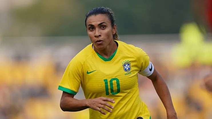 Marta na Seleção Brasileira. Foto: Daniela Porcelli/CBF