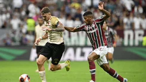 Pablo Vegetti jogador do Vasco durante partida contra o Fluminense. Foto: Mateus Bonomi/AGIF