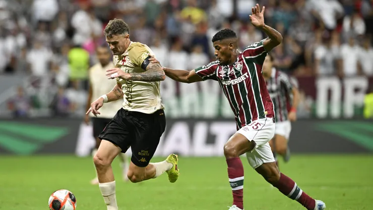 Pablo Vegetti jogador do Vasco durante partida contra o Fluminense. Foto: Mateus Bonomi/AGIF