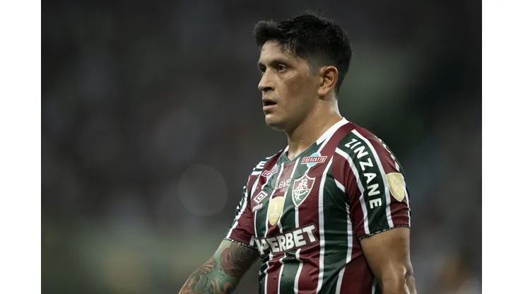 RJ - RIO DE JANEIRO - 09/04/2024 - COPA LIBERTADORES 2024, FLUMINENSE X COLO-COLO - German Cano jogador do Fluminense durante partida contra o Colo-Colo no estadio Maracana pelo campeonato Copa Libertadores 2024. Foto: Jorge Rodrigues/AGIF