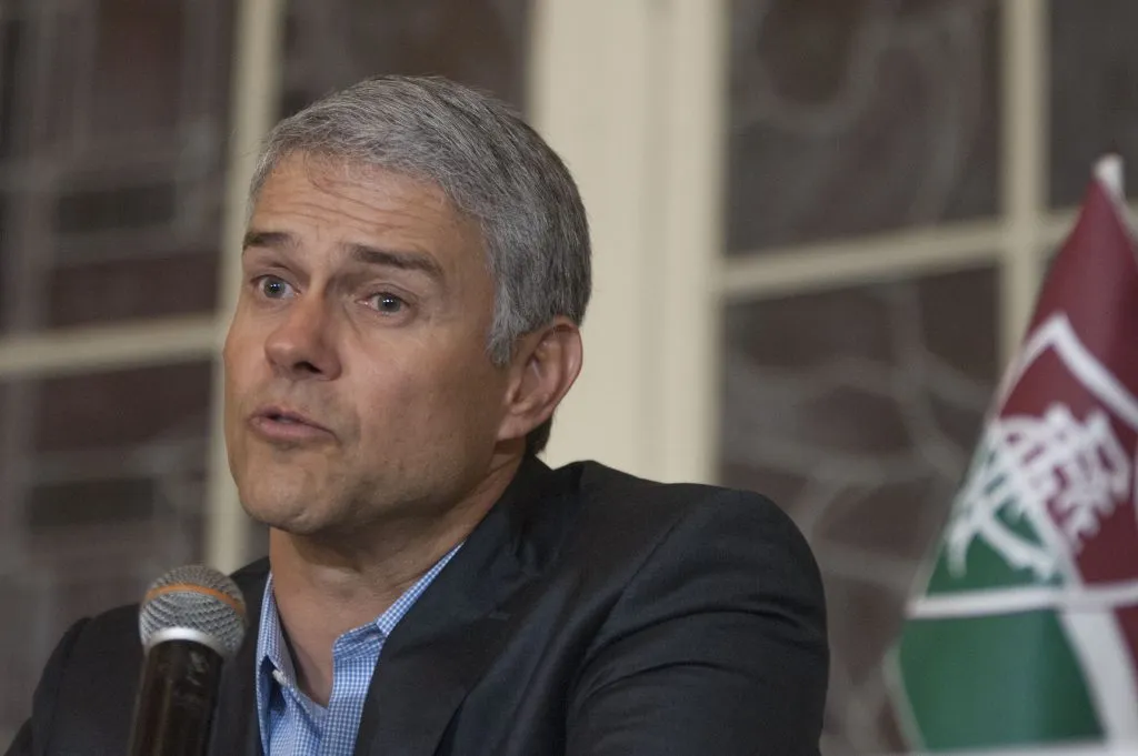 RIO DE JANEIRO – RJ – 12/04/2016 – COLETIVA DE IMPRENSA DO FLUMINENSE – Peter Siemsen, durante coletiva de imprensa do Fluminense no CT das Laranjeiras. Foto: Armando Paiva/AGIF