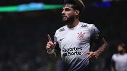 SP - SAO PAULO - 06/02/2025 - PAULISTA 2025, PALMEIRAS X CORINTHIANS - Yuri Alberto jogador do Corinthians comemora seu gol durante partida contra o Palmeiras no estadio Arena Allianz Parque pelo campeonato Paulista 2025. Foto: Ettore Chiereguini/AGIF