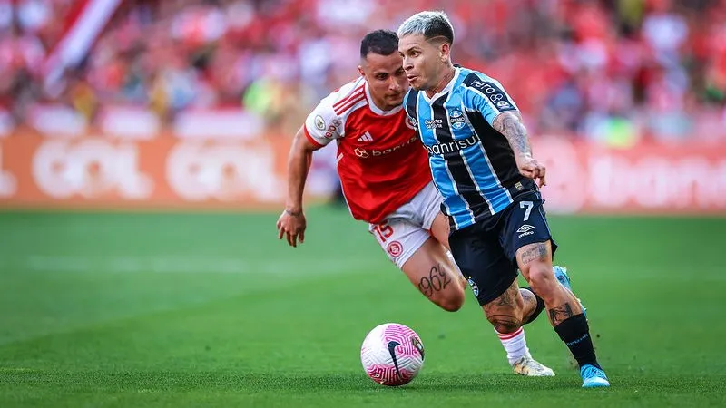 O último Gre-Nal foi disputado no Beira-Rio e terminou com vitória do Inter. Foto: Lucas Uebel/Grêmio FBPA