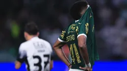 Estevao lamentando durante partida contra o Corinthians. Foto: Ettore Chiereguini/AGIF
