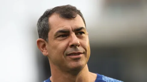 SP - SANTOS - 12/10/2024 - BRASILEIRO B 2024, SANTOS X MIRASSOL - Fabio Carille tecnico do Santos antes da partida contra o Mirassol no estadio Vila Belmiro pelo campeonato Brasileiro B 2024.