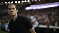 Filipe Luís técnico do Flamengo durante partida contra o Atlético-MG no estádio Maracanã pelo campeonato Brasileiro A 2024. Foto: Jorge Rodrigues/AGIF