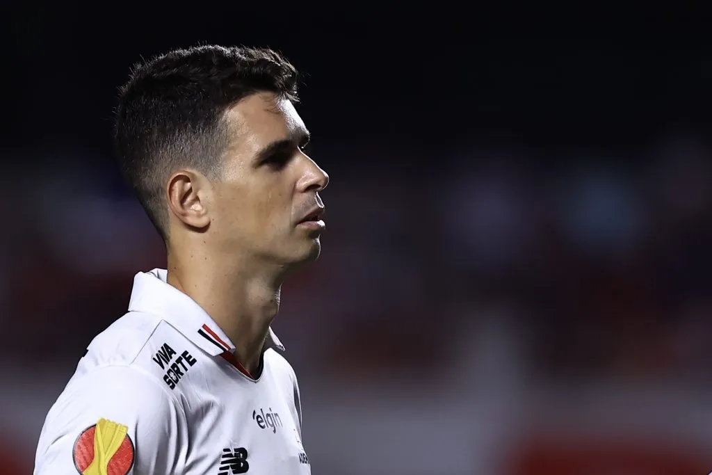 Oscar jogador do São Paulo durante partida contra o Guarani no estádio Morumbi pelo campeonato Paulista 2025. Foto: Marcello Zambrana/AGIF