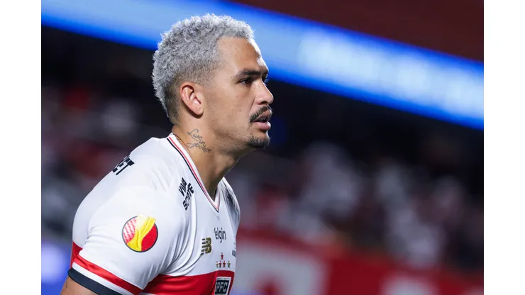 Luciano jogador do Sao Paulo durante partida contra o Mirassol no estadio Morumbi pelo campeonato Paulista 2025. Foto: Marcello Zambrana/AGIF
