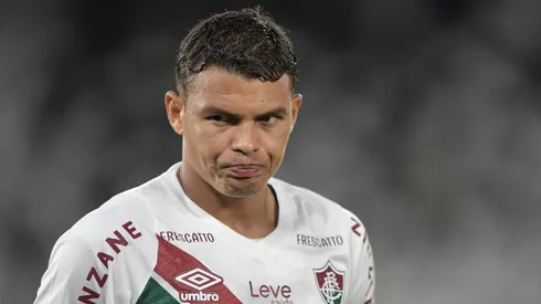 RJ - RIO DE JANEIRO - 29/01/2025 - CARIOCA 2025, BOTAFOGO X FLUMINENSE - Thiago Silva jogador do Fluminense durante partida contra o Botafogo no estadio Engenhao pelo campeonato Carioca 2025. Foto: Thiago Ribeiro/AGIF